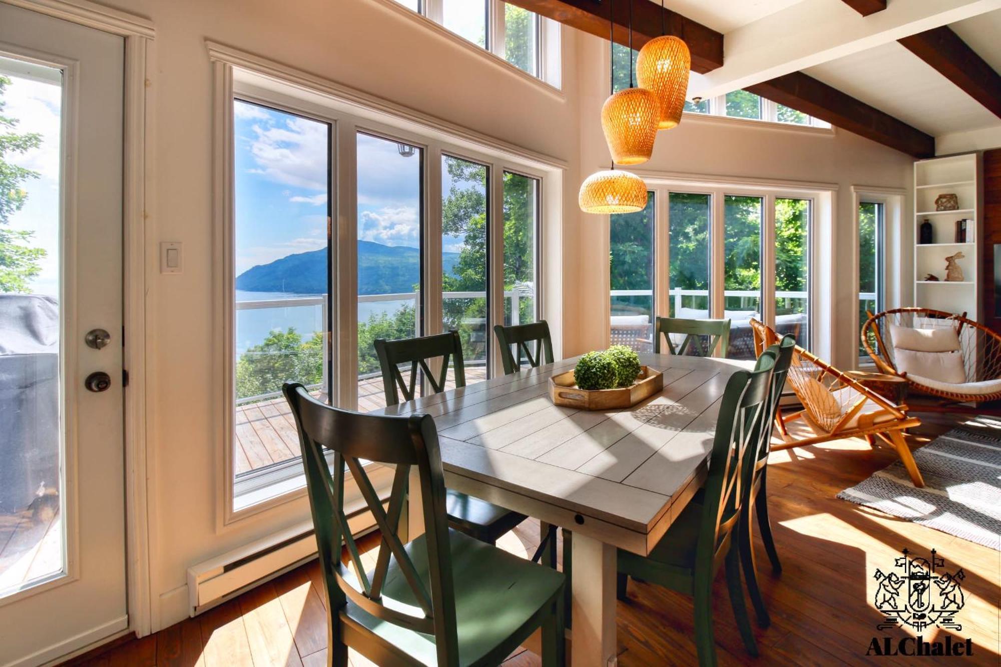 Aelpha-M - Magnifique Vue Sur Le Fleuve Villa Baie-Saint-Paul Bagian luar foto