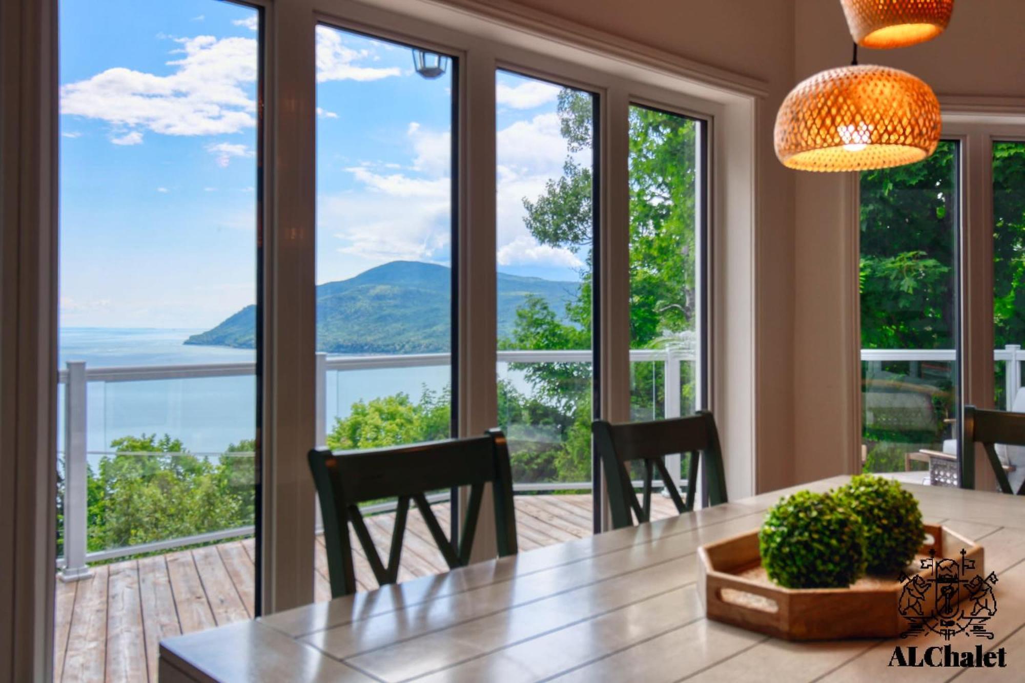 Aelpha-M - Magnifique Vue Sur Le Fleuve Villa Baie-Saint-Paul Bagian luar foto